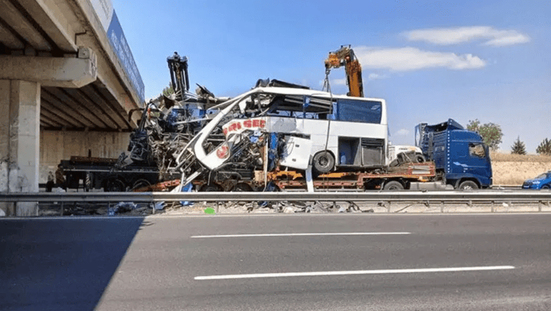 Ankara kamyon çarpışması